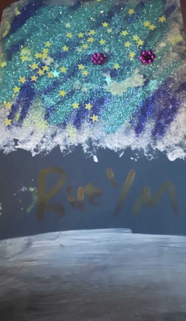 Holiday card artwork submission by Riley from Spryfield, Halifax (Chebucto Connections)