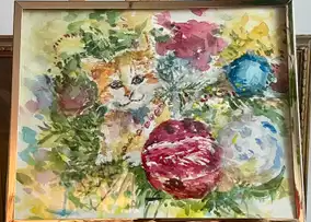 Holiday card artwork submission by Phoenix from Kitchener (Camino Wellbeing + Mental Health)