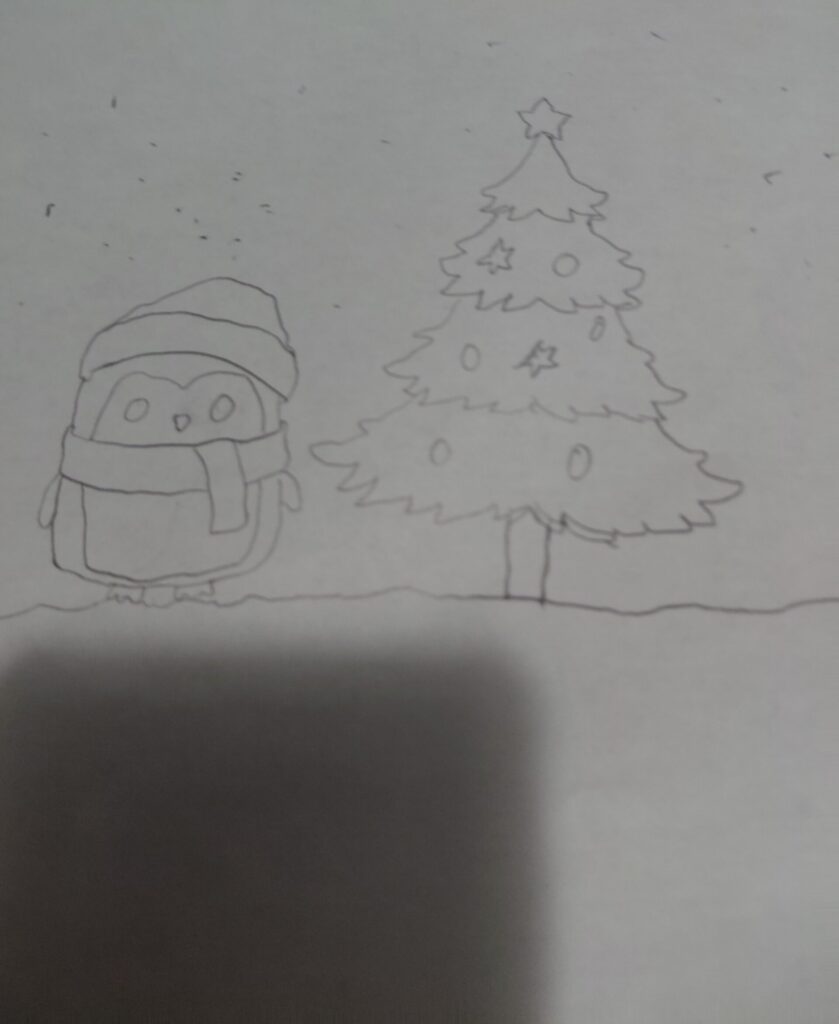 Holiday card artwork submission by Umar from Kitchener (Camino Wellbeing + Mental Health)