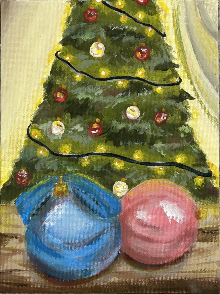 Holiday card artwork submission by Mariam from Hamilton (Compass Community Health)
