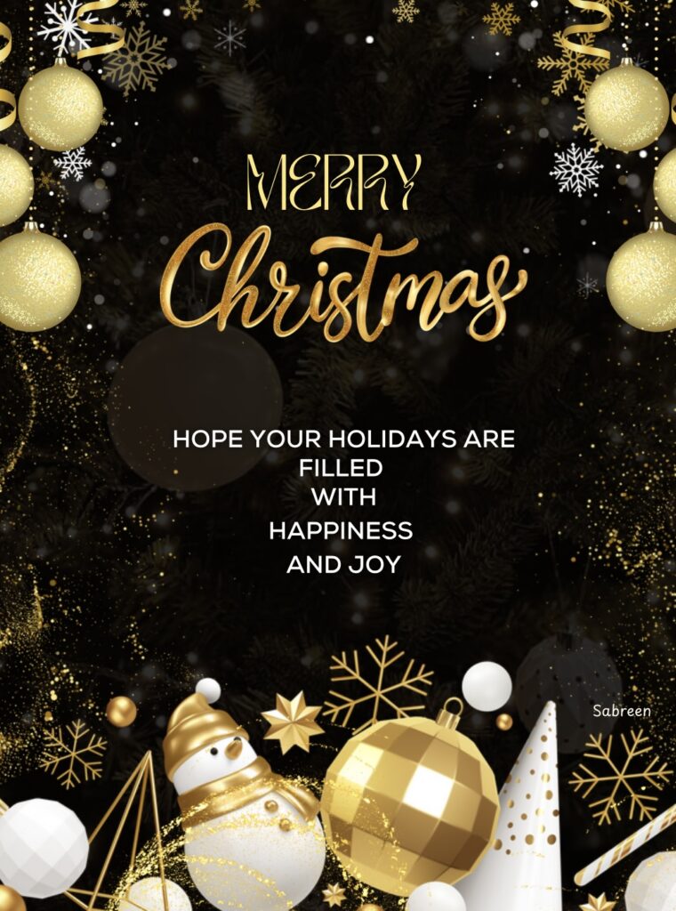 Holiday card artwork submission by Sabreen from Toronto, Scarborough Village (YouthLink)