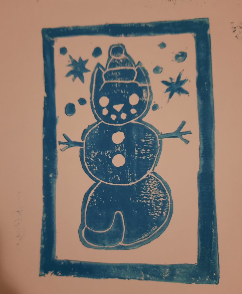 Holiday card artwork submission by Kricket from Hamilton (Compass Community Health)