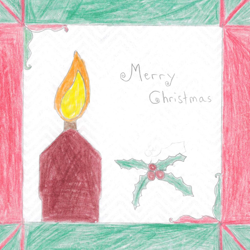 Holiday card artwork submission by Leule from Toronto, Scarborough Village (YouthLink)