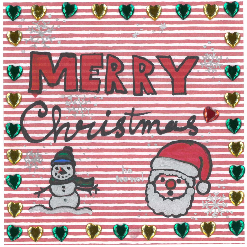 Holiday card artwork submission by Madina from Toronto, Scarborough Village (YouthLink)