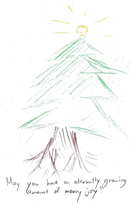 Holiday card artwork submission by Seth from Spryfield, Halifax (Chebucto Connections)