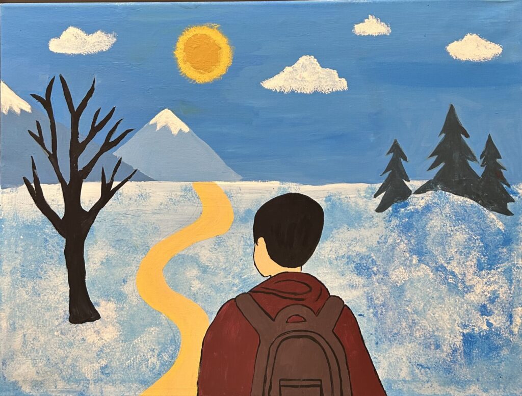 Holiday card artwork submission by Adam from Winnipeg (Community Education Development Association - CEDA)