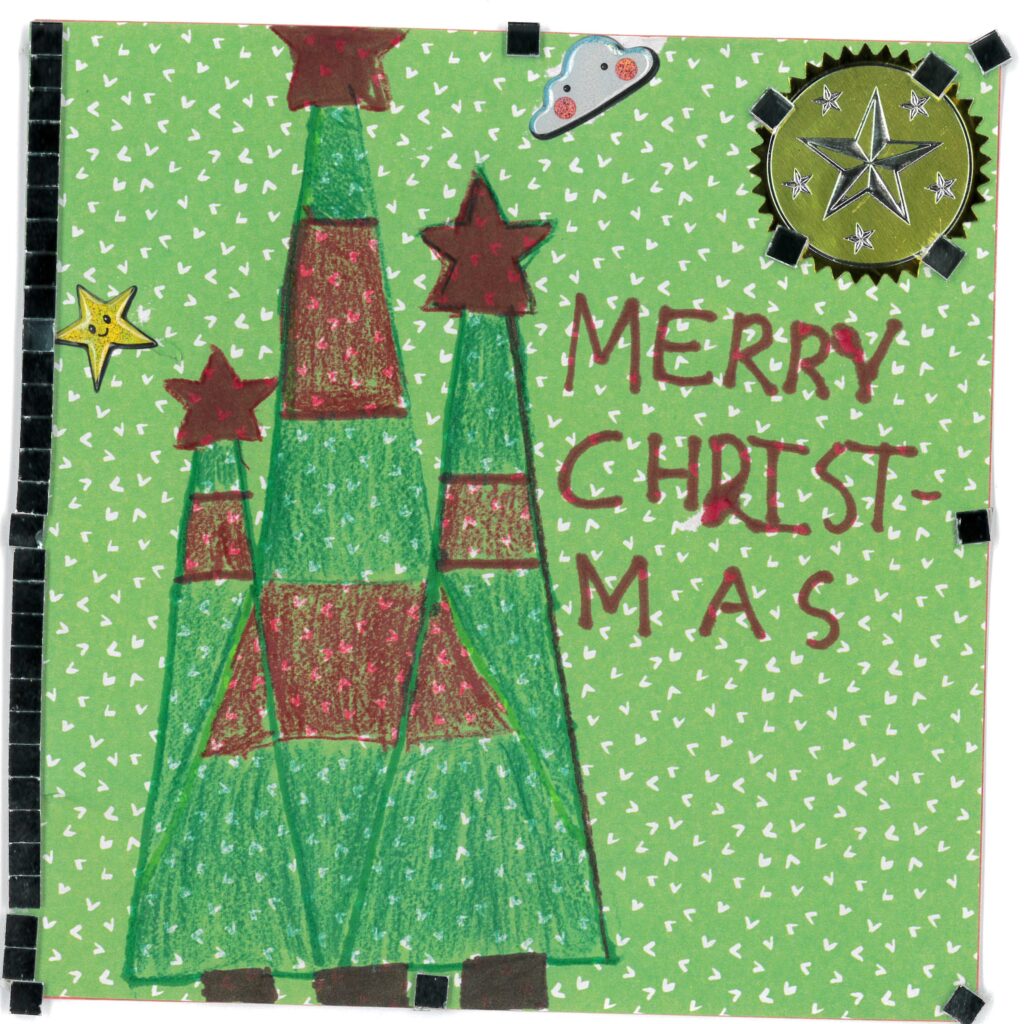 Holiday card artwork submission by Tahseen from Toronto, Scarborough Village (YouthLink)