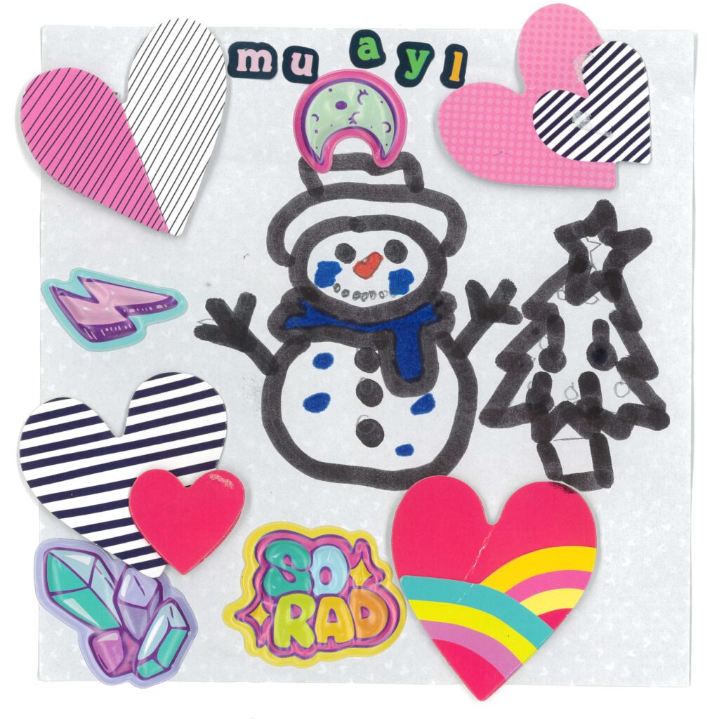 Holiday card artwork submission by Muhaylam from Toronto, Scarborough Village (YouthLink)