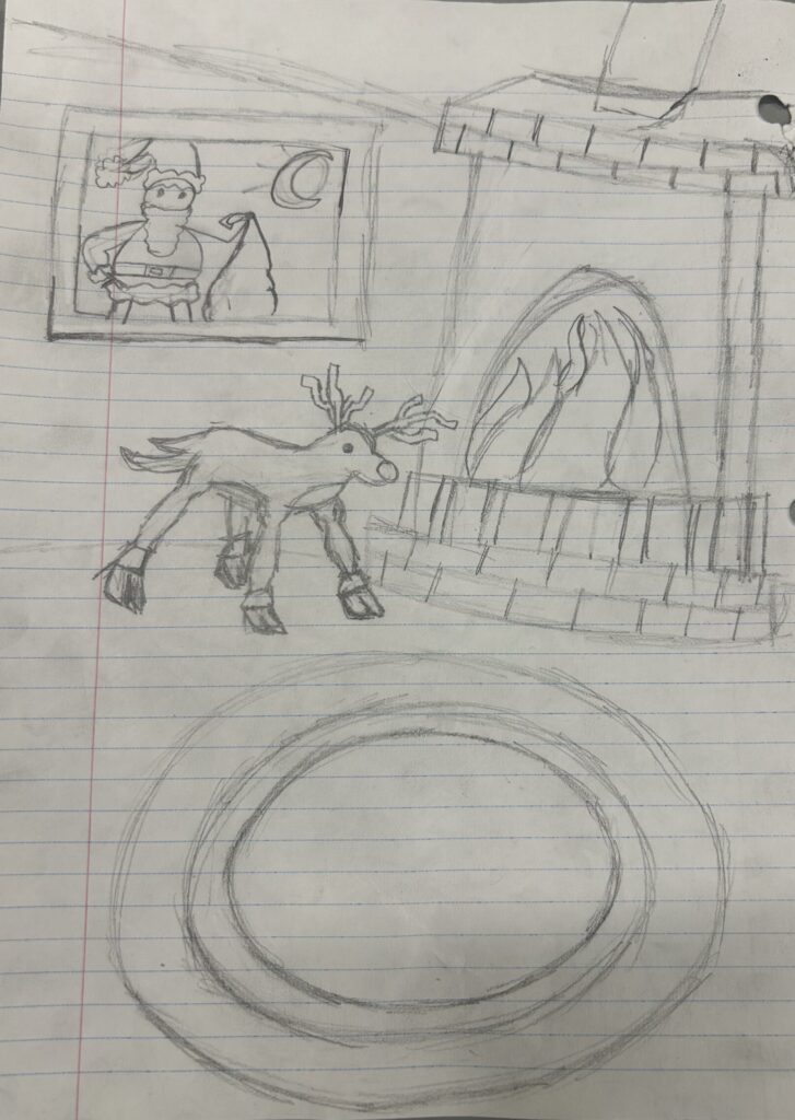 Holiday card artwork submission by Issabella from Winnipeg (Community Education Development Association - CEDA)