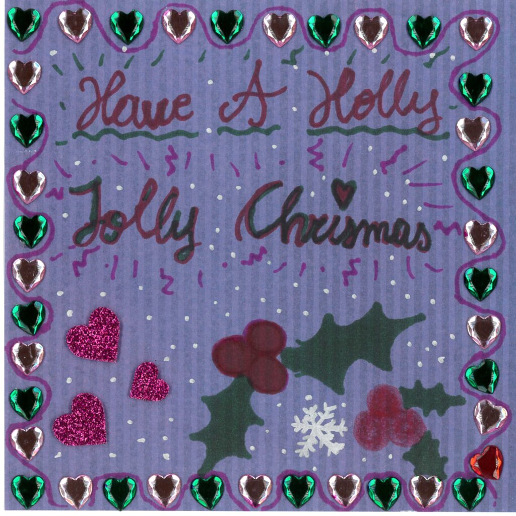 Holiday card artwork submission by Valentina from Toronto, Scarborough Village (YouthLink)