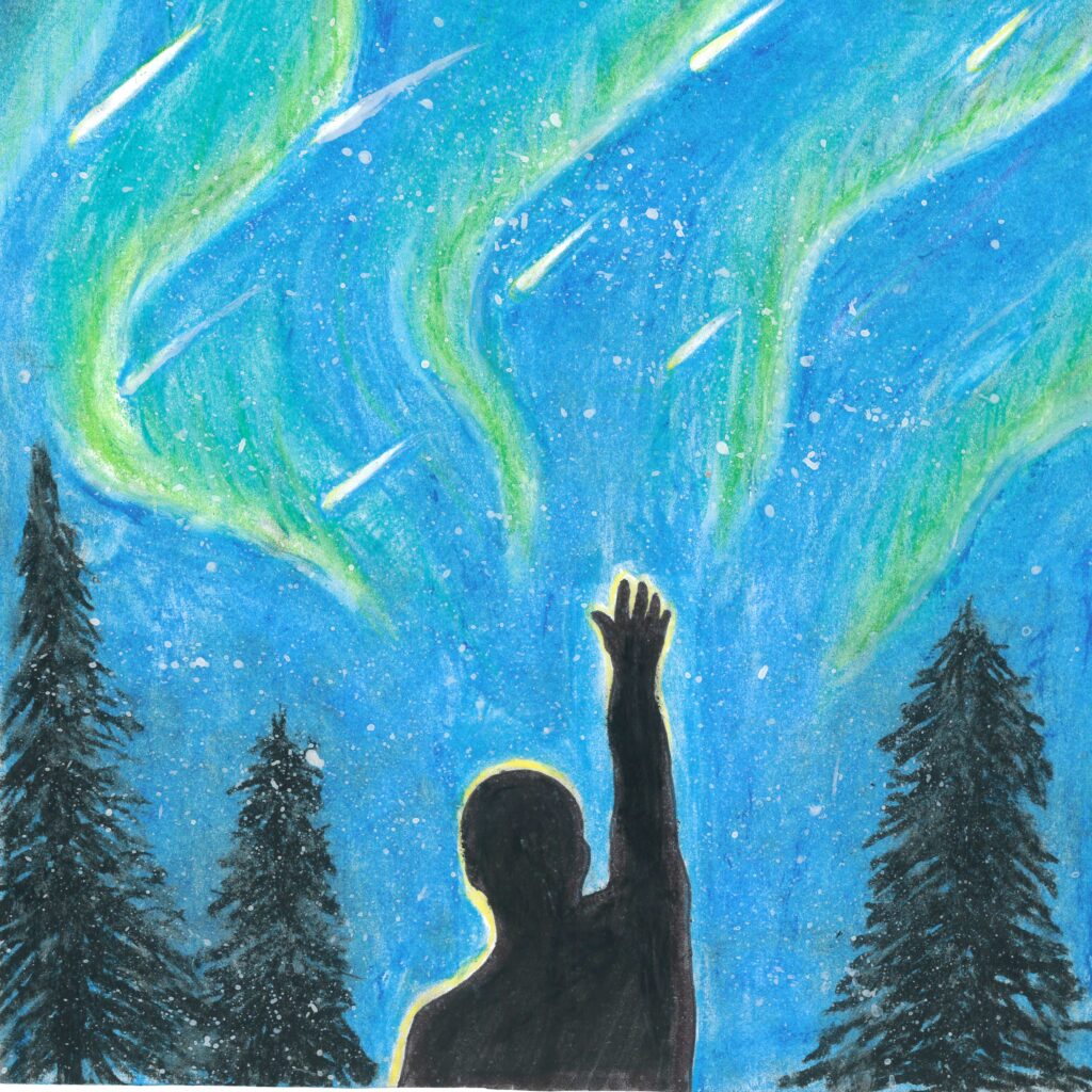 Holiday card artwork submission by Sadat from Toronto, Scarborough Village (YouthLink)