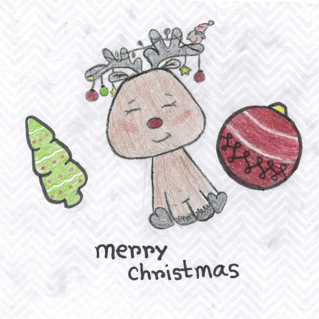 Holiday card artwork submission by Suraiyah from Vancouver (Pacific Community Resources Society)