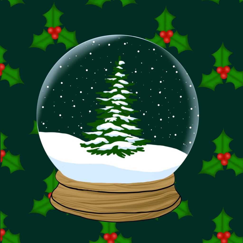 Holiday card artwork submission by Sungirana from Toronto, Scarborough Village (YouthLink)