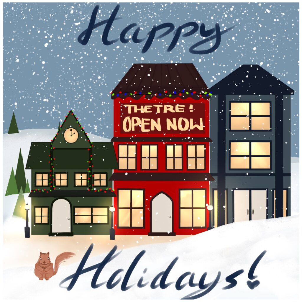 Holiday card artwork submission by Rina from Toronto, Scarborough Village (YouthLink)