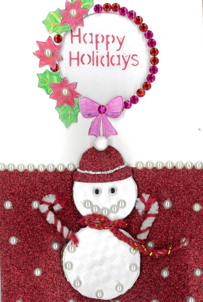 Holiday card artwork submission by Sujen from Toronto, Scarborough Village (YouthLink)