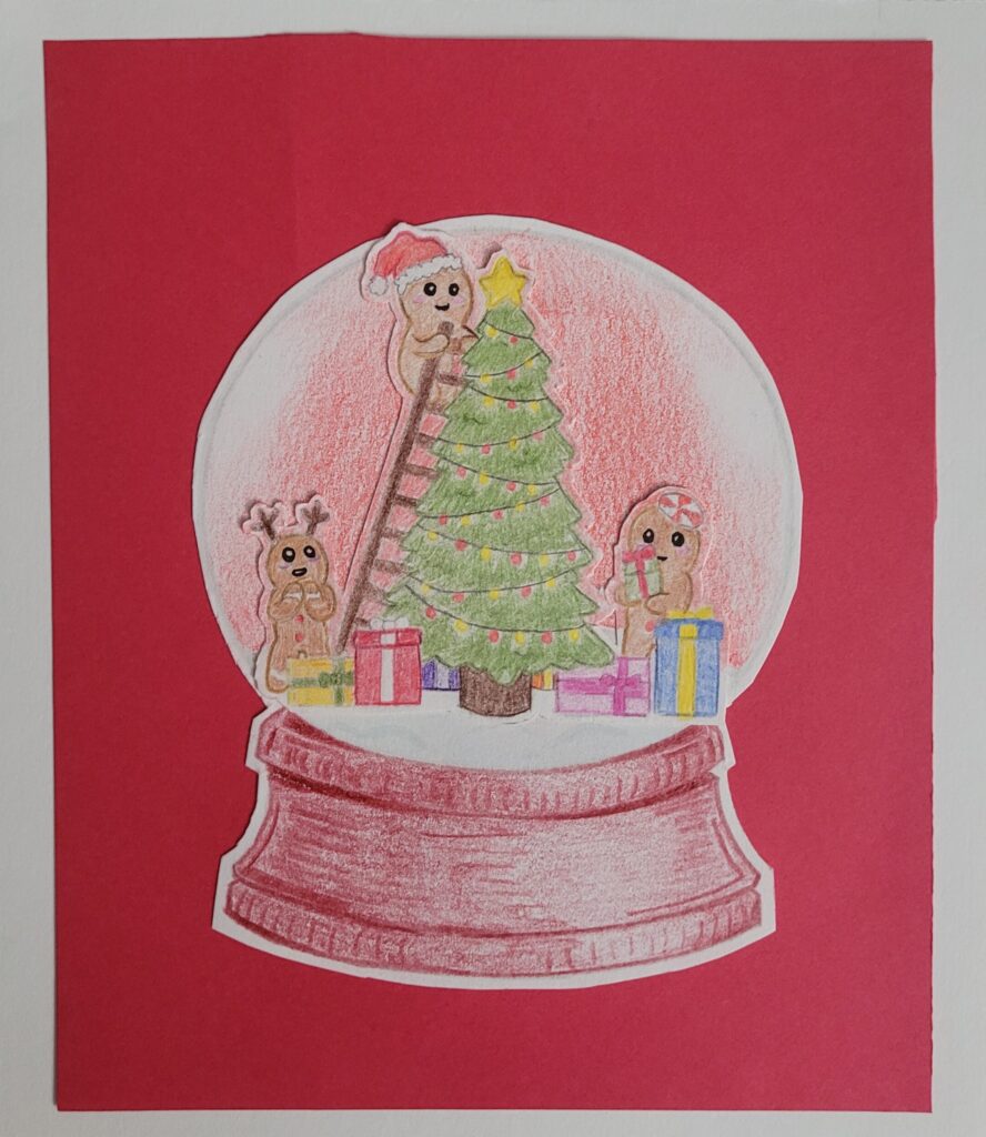 Holiday card artwork submission by Maryaan from Toronto, Scarborough Village (YouthLink)