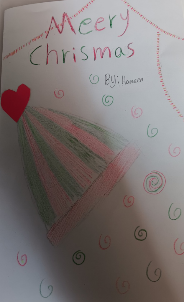 Holiday art from Haneen